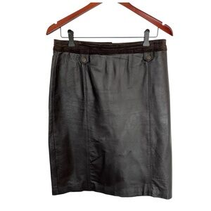 RTG Leather Black Leather Skirt size 11